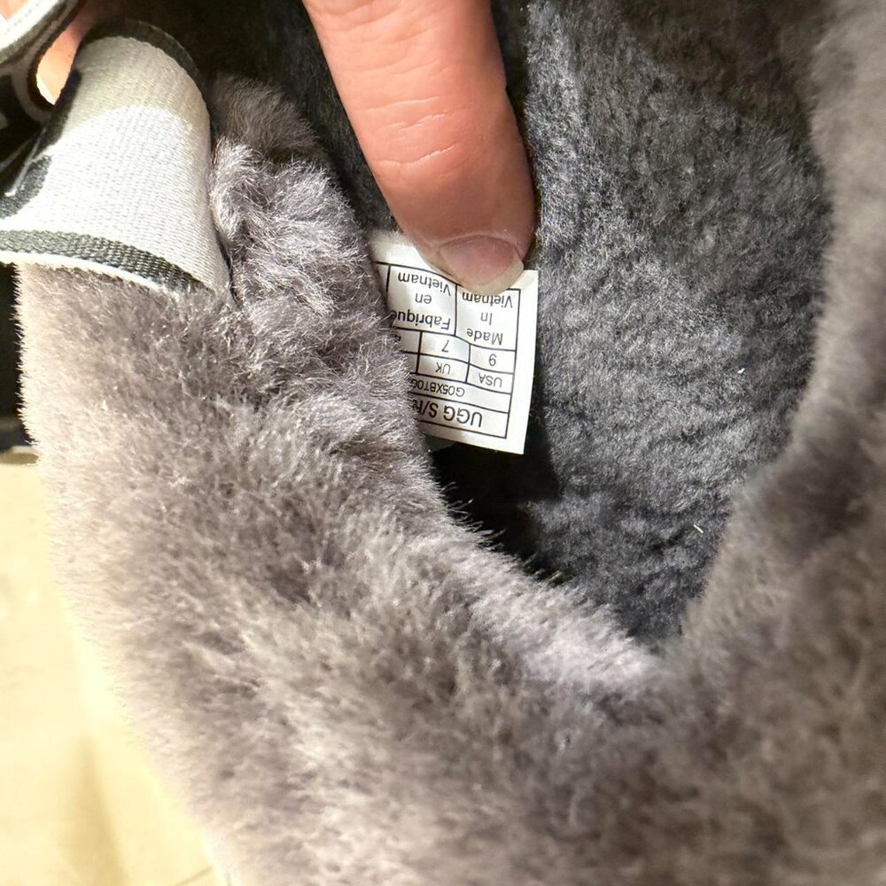 Grey Ugg Fluff Yeah Slippers - image 4